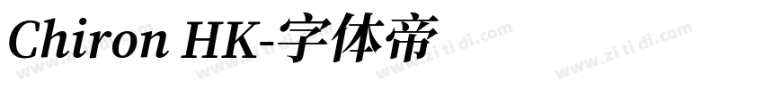 Chiron HK字体转换